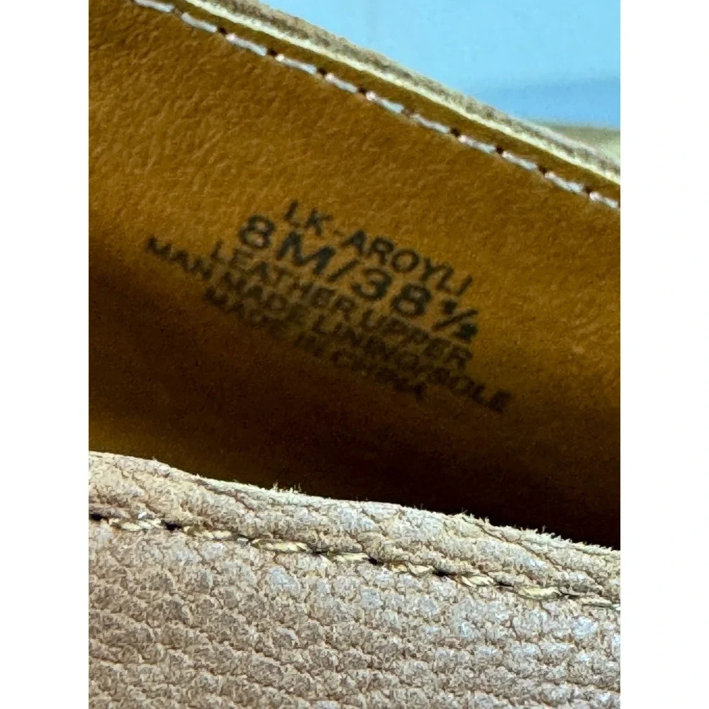 Lucky Brand Aroyli Slingback Mules Womens 8 Brown Good Leather V-Cut Block Heel - Picture 9 of 14